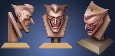 3D model Joker Head. Mark Hamill Version (STL)